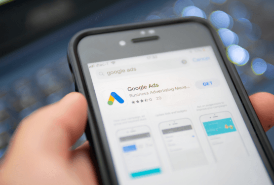 Google Ads App on mobile device