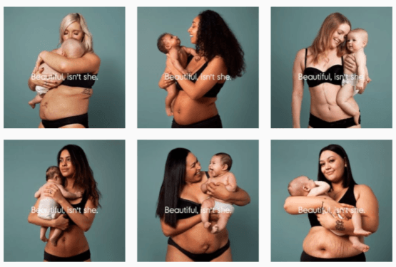 Mothercare's honest look at motherhood - mums holding their babies