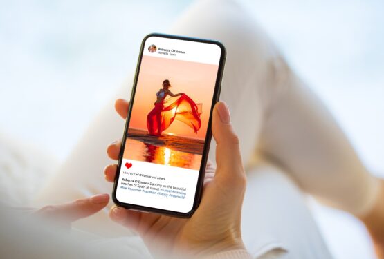 Instagram image being viewed on smartphone