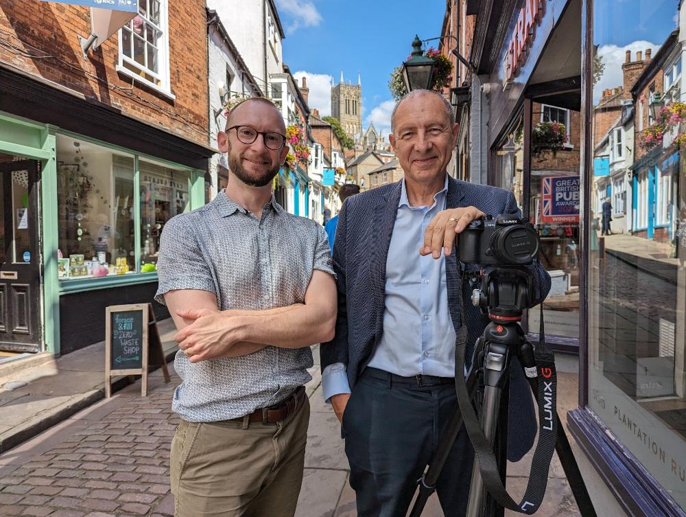 David Sykes and media trainer Rod Whiting