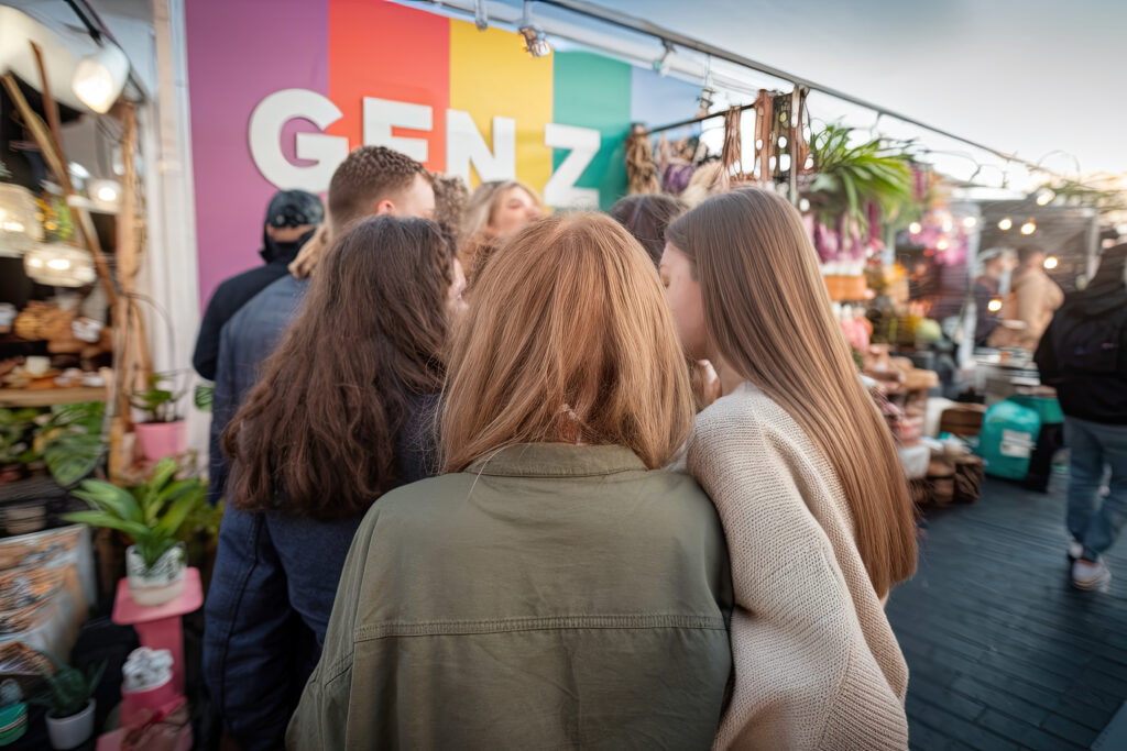 Group of friends at outdoor event