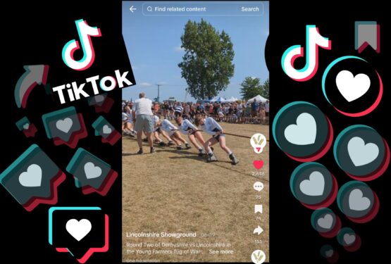 Tiktok iconograpy surrounding a viral TikTok video
