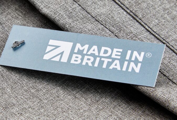 Made in Britain tag on a product