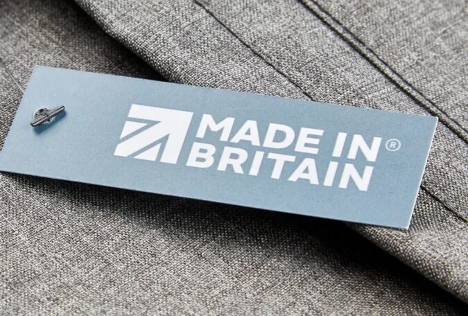 Made in Britain tag on a product