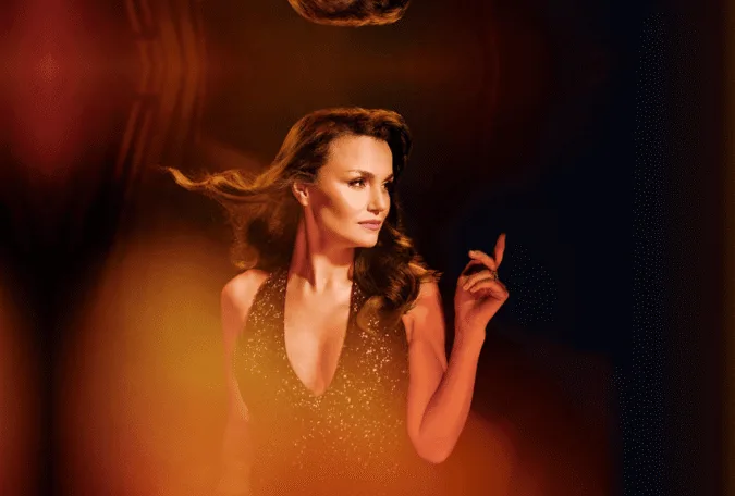 A picture of Samantha Banks promoting her Cathedral tour